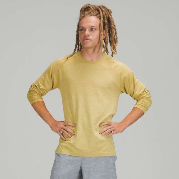 Lululemon Men's Metal Vent Tech Long Sleeve Shirt 2.0 - Yellow - Picture 1 of 8